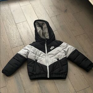 Nike Black and White Puffer Jacket